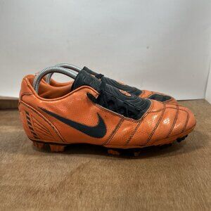 Nike Total 90 Laser 2 FG Cleats Size 9.5 Orange Black Soccer Football 354739-702